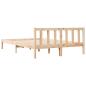 Preview: Massivholzbett Extra Lang ohne Matratze 140x220 Kiefernholz