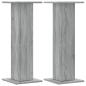 Preview: Lautsprecherständer 2 Stk. Grau Sonoma 30x30x80cm Holzwerkstoff