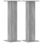 Preview: Lautsprecherständer 2 Stk. Grau Sonoma 30x30x95cm Holzwerkstoff