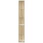 Preview: Bücherregal 5 Böden Sonoma-Eiche 45x23,5x162,5 cm Holzwerkstoff