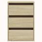 Preview: Kommode Sonoma-Eiche 40x41x58 cm Holzwerkstoff