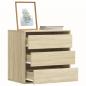 Preview: ARDEBO.de - Kommode Sonoma-Eiche 60x41x58 cm Holzwerkstoff