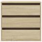 Preview: Kommode Sonoma-Eiche 60x41x58 cm Holzwerkstoff