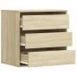 Preview: Kommode Sonoma-Eiche 60x41x58 cm Holzwerkstoff