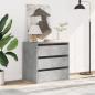 Preview: Kommode Betongrau 60x41x58 cm Holzwerkstoff