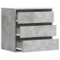 Preview: Kommode Betongrau 60x41x58 cm Holzwerkstoff