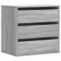 Preview: Kommode Grau Sonoma 60x41x58 cm Holzwerkstoff