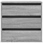Preview: Kommode Grau Sonoma 60x41x58 cm Holzwerkstoff