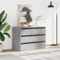 Preview: Kommode Betongrau 80x41x58 cm Holzwerkstoff