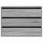 Preview: Kommode Grau Sonoma 80x41x58 cm Holzwerkstoff