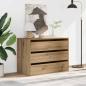 Preview: ARDEBO.de - Kommode Artisan-Eiche 80x41x58 cm Holzwerkstoff