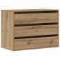 Preview: Kommode Artisan-Eiche 80x41x58 cm Holzwerkstoff