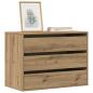 Preview: Kommode Artisan-Eiche 80x41x58 cm Holzwerkstoff