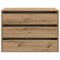 Preview: Kommode Artisan-Eiche 80x41x58 cm Holzwerkstoff