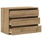 Preview: Kommode Artisan-Eiche 80x41x58 cm Holzwerkstoff