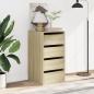 Preview: Kommode Sonoma-Eiche 40x41x76 cm Holzwerkstoff