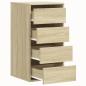 Preview: Kommode Sonoma-Eiche 40x41x76 cm Holzwerkstoff