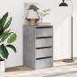 Preview: Kommode Betongrau 40x41x76 cm Holzwerkstoff