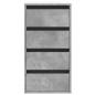 Preview: Kommode Betongrau 40x41x76 cm Holzwerkstoff