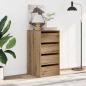 Preview: ARDEBO.de - Kommode Artisan-Eiche 40x41x76 cm Holzwerkstoff