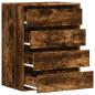 Preview: Kommode Räuchereiche 60x41x76 cm Holzwerkstoff