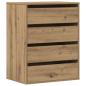 Preview: Kommode Artisan-Eiche 60x41x76 cm Holzwerkstoff