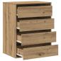 Preview: Kommode Artisan-Eiche 60x41x76 cm Holzwerkstoff