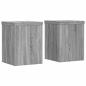 Preview: Pflanzenständer 2 Stk. Grau Sonoma 15x15x20 cm Holzwerkstoff