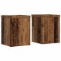 Preview: Pflanzenständer 2 Stk. Altholz-Optik 15x15x20 cm Holzwerkstoff