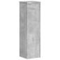 Preview: Pflanzenständer 2 Stk. Betongrau 17x17x60 cm Holzwerkstoff