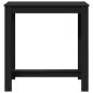 Preview: Bartisch Schwarz 102x50x103,5 cm Holzwerkstoff