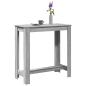 Preview: ARDEBO.de - Bartisch Grau Sonoma 102x50x103,5 cm Holzwerkstoff