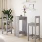 Preview: Bartisch Grau Sonoma 51x50x103,5 cm Holzwerkstoff