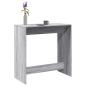 Preview: ARDEBO.de - Bartisch Grau Sonoma 102x50x103,5 cm Holzwerkstoff