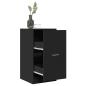 Preview: ARDEBO.de - Apothekerschrank Schwarz 40x41x77,5 cm Holzwerkstoff
