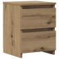 Preview: Nachttisch Artisan-Eiche 30x30x40 cm Holzwerkstoff