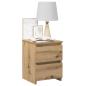 Preview: Nachttische 2 Stk. Artisan-Eiche 30x30x40 cm Holzwerkstoff
