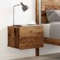 Preview: Wand-Nachttisch Altholz-Optik 40x32x30 cm