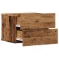 Preview: Wand-Nachttisch Altholz-Optik 40x32x30 cm