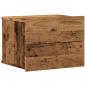 Preview: Wand-Nachttische 2 Stk. Altholz-Optik 40x32x30 cm