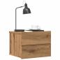 Preview: ARDEBO.de - Wand-Nachttisch Artisan-Eiche 40x32x30 cm