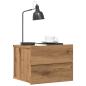 Preview: ARDEBO.de - Wand-Nachttische 2 Stk. Artisan-Eiche 40x32x30 cm