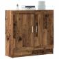 Preview: ARDEBO.de - Bücherschrank Altholz-Optik 82,5x30,5x80 cm Holzwerkstoff