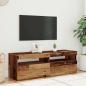 Preview: TV-Schrank mit LED Altholz-Optik 120x35x40 cm Holzwerkstoff