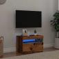Preview: TV-Schrank mit LED-Leuchten Altholz-Optik 60x35x40 cm