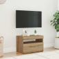 Preview: TV-Schrank mit LED-Leuchten Artisan-Eiche 60x35x40 cm