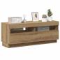 Preview: TV-Schrank mit LED-Leuchten Artisan-Eiche 100x35x40 cm