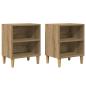 Preview: Nachttische 2 Stk. Artisan-Eiche 40x30x50 cm Holzwerkstoff