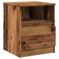 Preview: Nachttisch Altholz-Optik 40x40x50 cm Holzwerkstoff