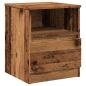 Preview: Nachttische 2 Stk. Altholz-Optik 40x40x50 cm Holzwerkstoff